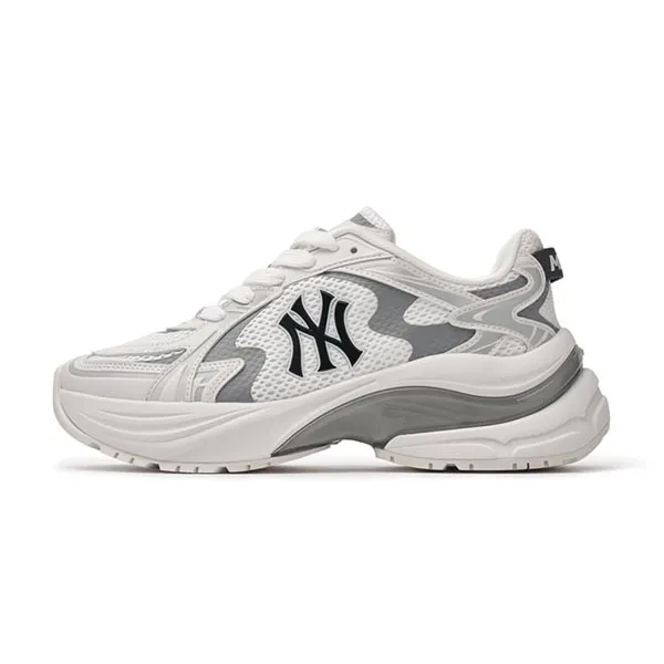 Giày Thể Thao MLB Curve Runner New York Yankees 3ARNSPL4N-50WHS Màu Trắng Xám Size 230