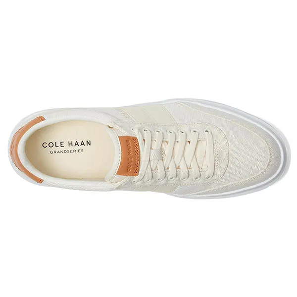 Giày Thể Thao Nam Cole Haan Grandpro Rally Canvas II Màu Trắng Sữa Size 43