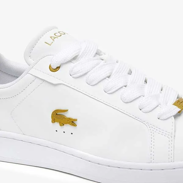 Giày Thể Thao Nam Lacoste Carnaby Pro 2231 SMA WHT/GLD 745SMA0089216 Màu Trắng/Vàng Size 39.5 - Giày - Vua Hàng Hiệu