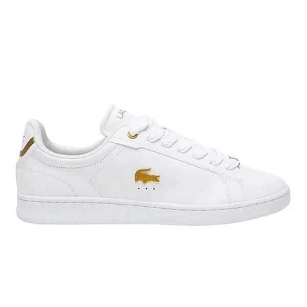 Giày Thể Thao Nam Lacoste Carnaby Pro 2231 SMA WHT/GLD 745SMA0089216 Màu Trắng/Vàng Size 39.5 - Giày - Vua Hàng Hiệu