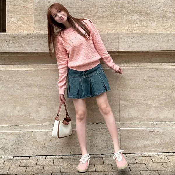 Giày Thể Thao Nữ WHOAU Steve AMI WHPGF1302A Màu Hồng Size 240 - Giày - Vua Hàng Hiệu