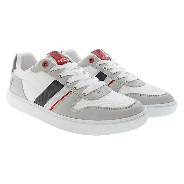 Giày Thể Thao Nam U.S. Polo Assn. ROKKO003M3UT1_LGRWHI01 Màu Trắng - Xám Size 41 - Giày - Vua Hàng Hiệu