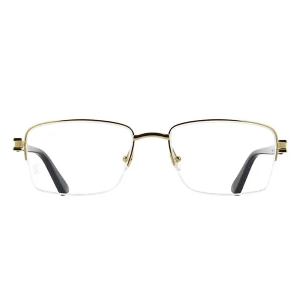 Gọng Kính Nam Cartier CT0288O 005 Màu Vàng/Đen - Kính mắt - Vua Hàng Hiệu
