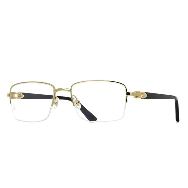 Gọng Kính Nam Cartier CT0288O 005 Màu Vàng/Đen - Kính mắt - Vua Hàng Hiệu