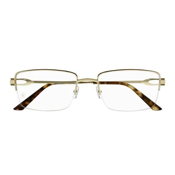 Gọng Kính Nam Cartier CT0319O 001 Màu Vàng Gold - Kính mắt - Vua Hàng Hiệu