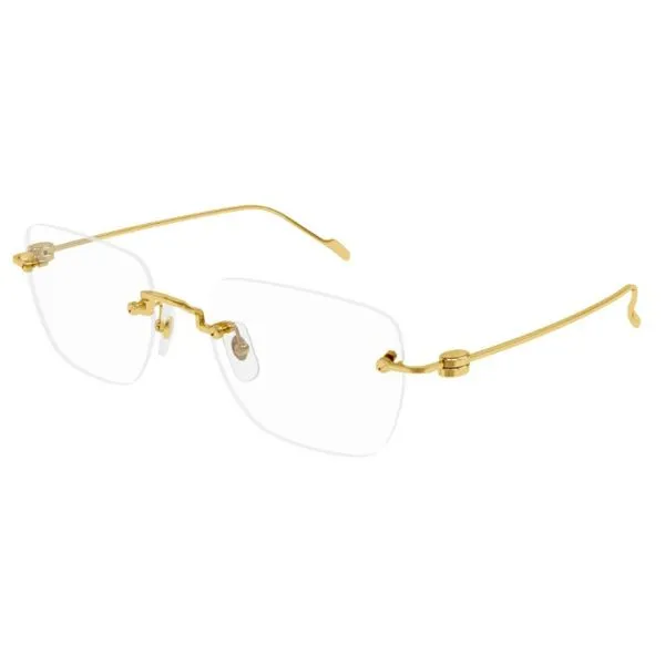 Gọng Kính Nam Cartier CT0379O 002 Màu Vàng Gold - Kính mắt - Vua Hàng Hiệu