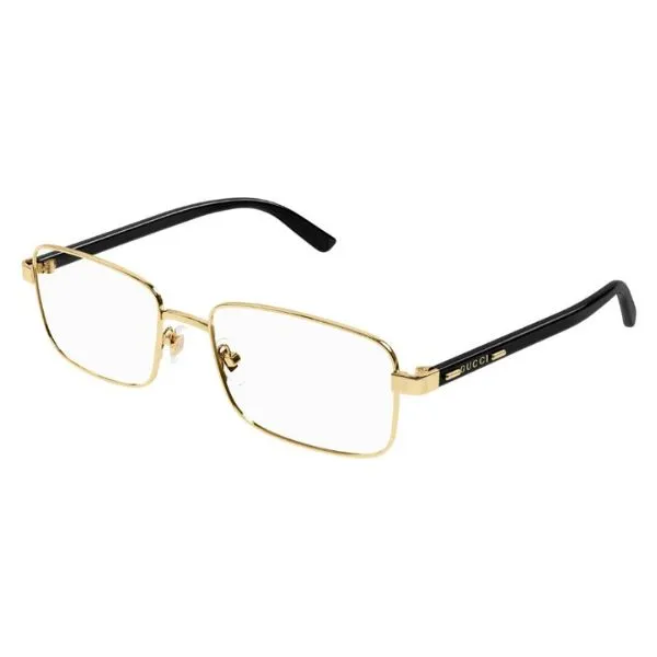 Gọng Kính Nam Gucci GG1586O 001 Màu Vàng Đen