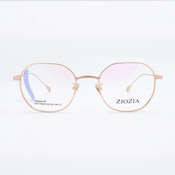 Gọng Kính Nam Ziozia Eyeglasses ZIOZIA KZCTT9022 C2 Màu Vàng Hồng