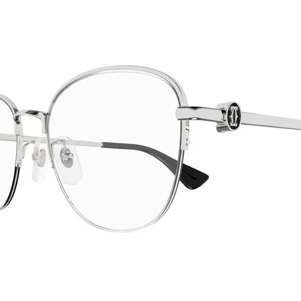 Gọng Kính Nữ Cartier CT0415OA 002 Màu Bạc
