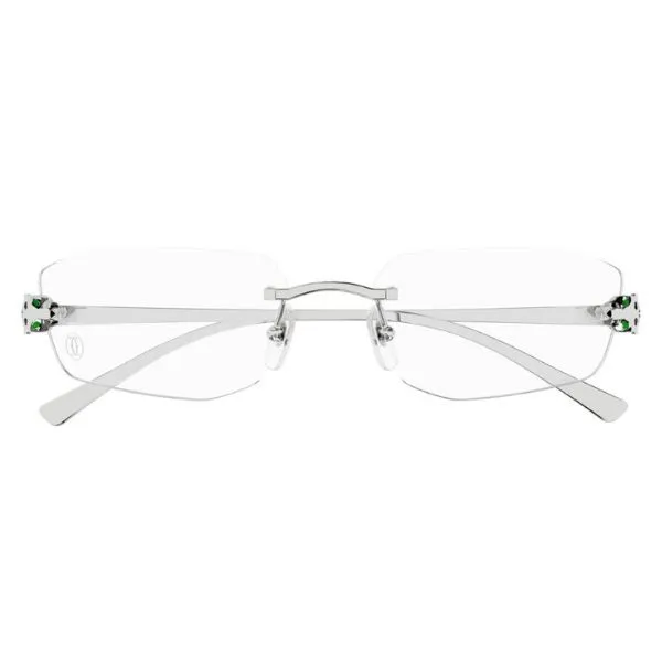 Gọng Kính Nữ Cartier CT0494O 002 Màu Bạc - Kính mắt - Vua Hàng Hiệu