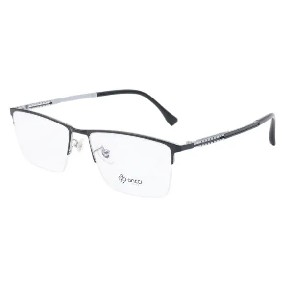Gọng Kính Unisex Ancci AC34147 C1 Màu Đen - Kính mắt - Vua Hàng Hiệu