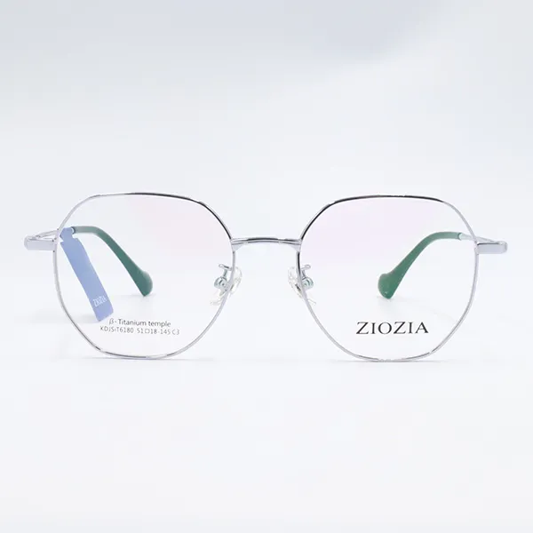 Gọng Kính Unisex Ziozia Glasses Frame KDJSiT6180 C3 Màu Bạc - Kính mắt - Vua Hàng Hiệu
