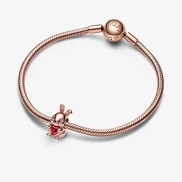 Hạt Vòng Charm Nữ Pandora Chinese Year Of The Rabbit 782471C01 Màu Vàng Hồng