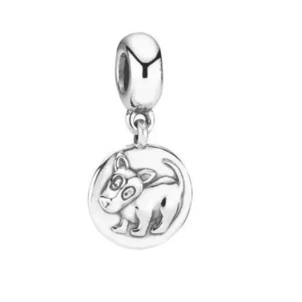 Hạt Vòng Charm Pandora Chinese Zodiac Year Of The Dog Pendant Charm 790877 Màu Bạc