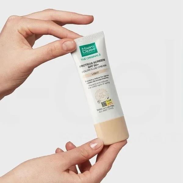 Kem Chống Nắng MartiDerm The Originals Proteos Screen SPF50+ Color Fluid Cream 40ml C_NNQ - Kem chống nắng - Vua Hàng Hiệu