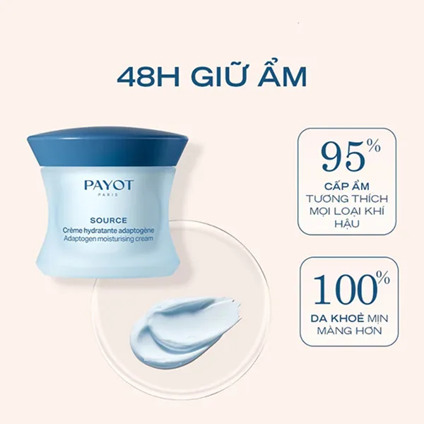 Kem Dưỡng Cấp Ẩm Payot Source Adaptogen Moisturising Cream 50ml C_DTT - Mỹ phẩm - Vua Hàng Hiệu