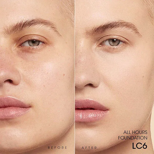 Kem Nền Yves Saint Laurent YSL All Hours Foundation Mat Lumineux Luminous Matte Tone LC6