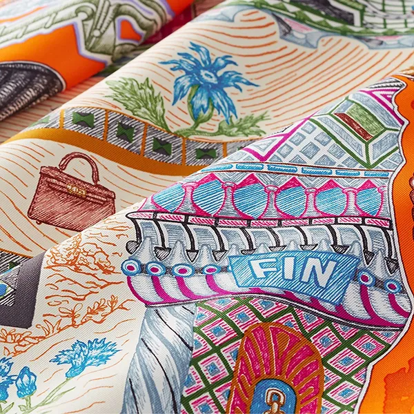 Khăn Nữ Hermès Super Silk Quest Scarf 90 Phối Màu - Thời trang - Vua Hàng Hiệu