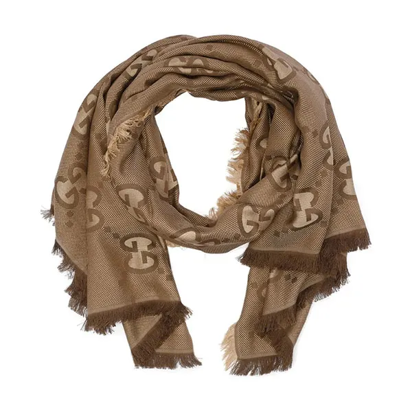 Khăn Quàng Cổ Gucci GG Motif Shawl Màu Nâu - Thời trang - Vua Hàng Hiệu