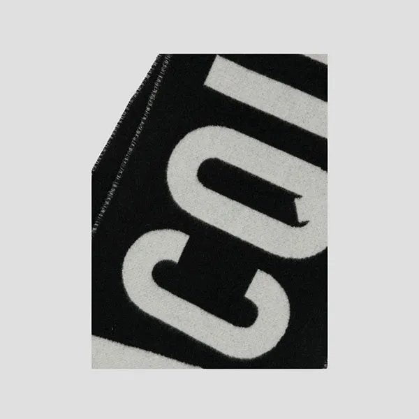 Khăn Quàng Cổ Jacquemus L'echarpe Fringe Logo In Black - 22H226AC435 5007 990 Màu Đen