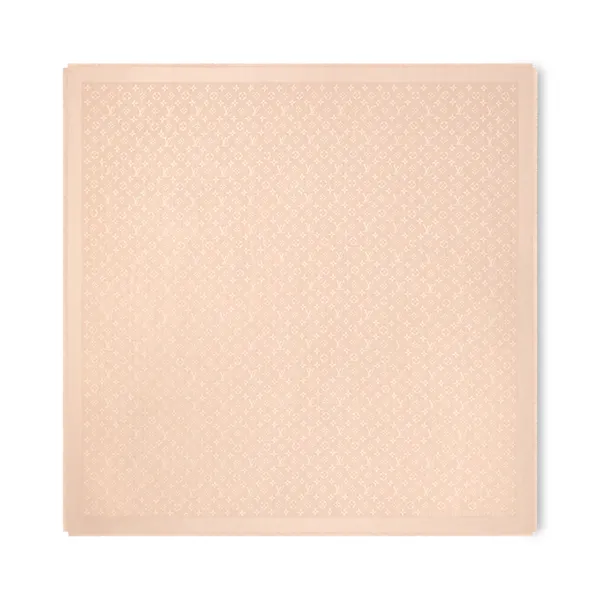 Khăn Quàng Cổ Nữ Louis Vuitton LV Monogram Classic Shawl M77356 Màu Ecru