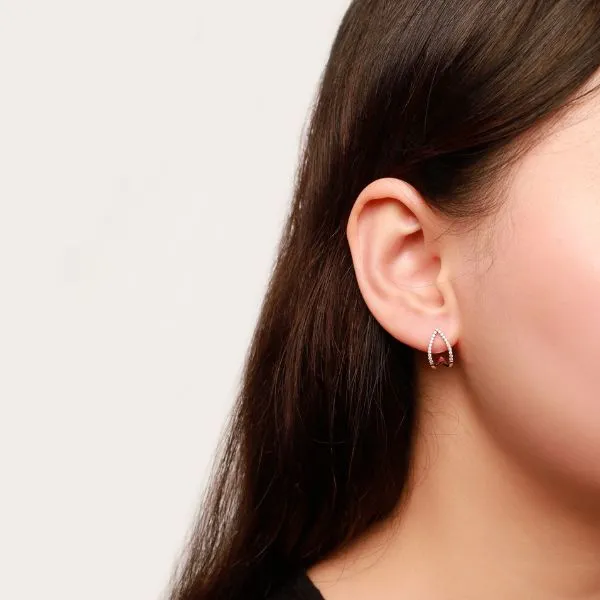 Khuyên Tai Nữ Morina Earrings H0534 Màu Vàng Hồng