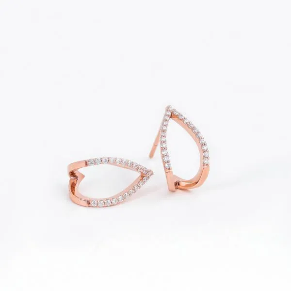 Khuyên Tai Nữ Morina Earrings H0534 Màu Vàng Hồng