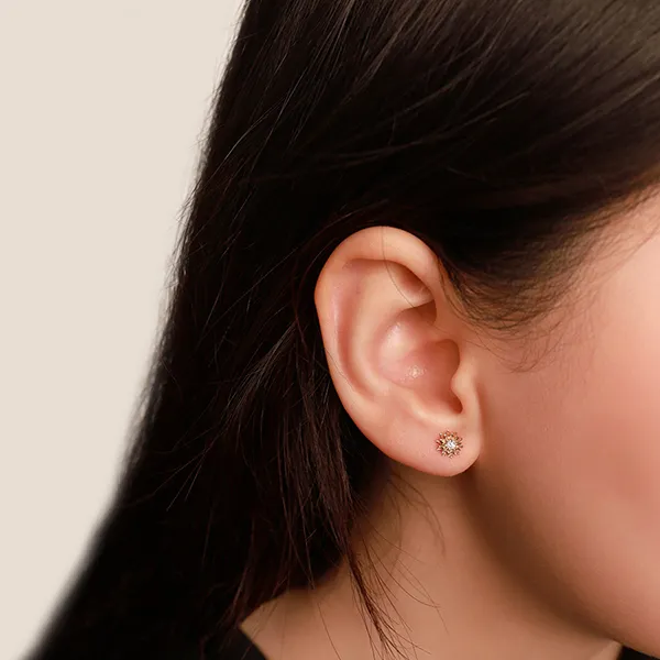 Khuyên Tai Nữ Morina Earrings H3251 Màu Vàng Hồng