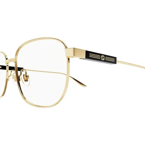 Kính Mắt Cận Unisex Gucci Eyeglasses GG13120 002 Màu Vàng Gold