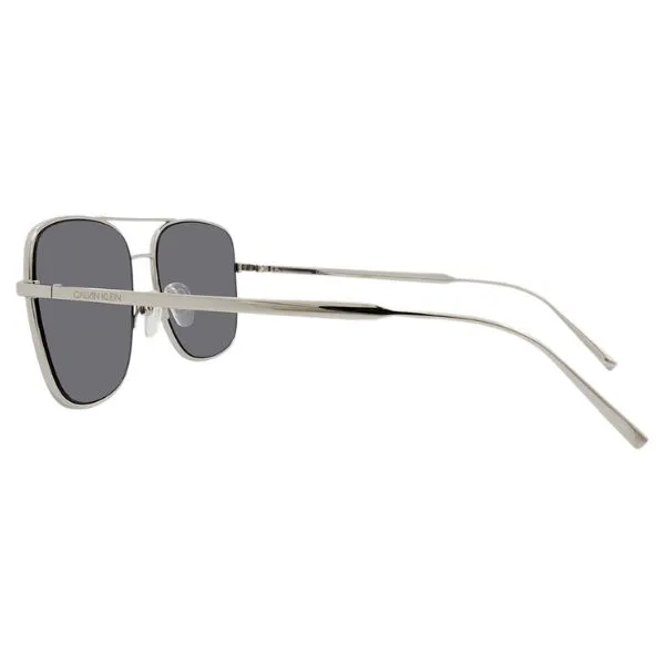 Kính Mát Nữ Calvin Klein CK Grey Navigator Sunglasses CK19153S 045 58 Màu Bạc Xám