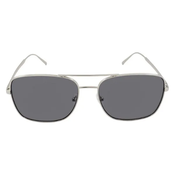 Kính Mát Nữ Calvin Klein CK Grey Navigator Sunglasses CK19153S 045 58 Màu Bạc Xám