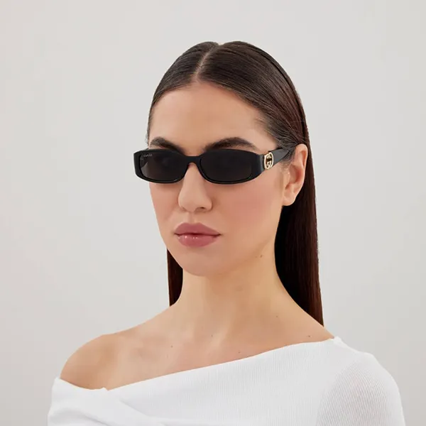 Kính Mát Nữ Gucci Black Sunglasses GG1661S 001 Màu Đen
