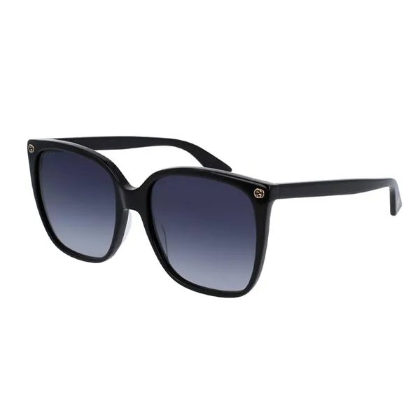 Kính Mát Nữ Gucci Sunglasses GG0022S 001 Màu Xám/Đen