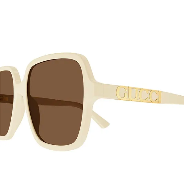 Kính Mát Nữ Gucci Sunglasses GG1189SA 005 Màu Nâu/Kem
