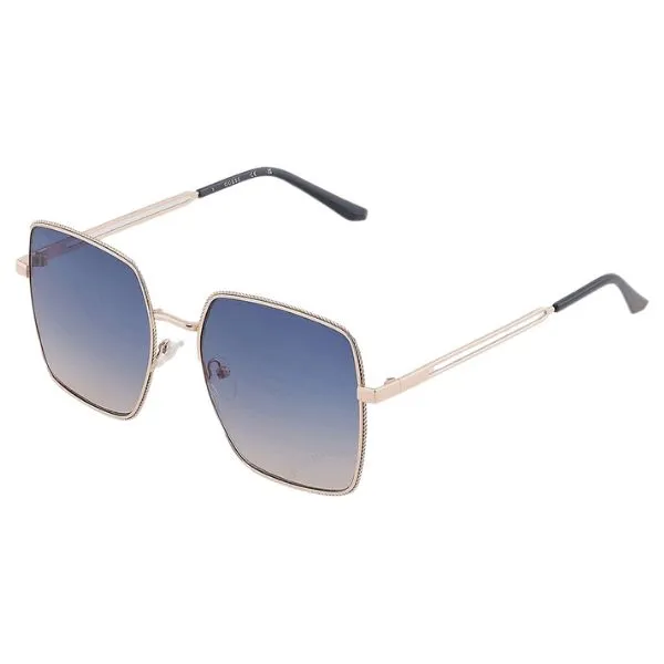 Kính Mát Nữ Guess Factory Blue Gradient Square Ladies Sunglasses GF041928W 58 Màu Vàng - Xanh