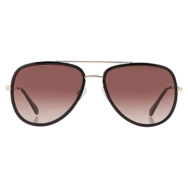 Kính Mát Nữ Guess Factory Smoke Gradient Pilot Sunglasses GF0417 01B 59 Màu Xám Gradient