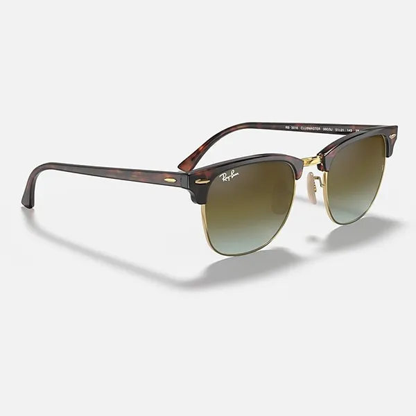 Kính Mát Rayban Clubmaster Green Polarized Sunglasses RB3016 990/58 Màu Xanh Nâu Size 51