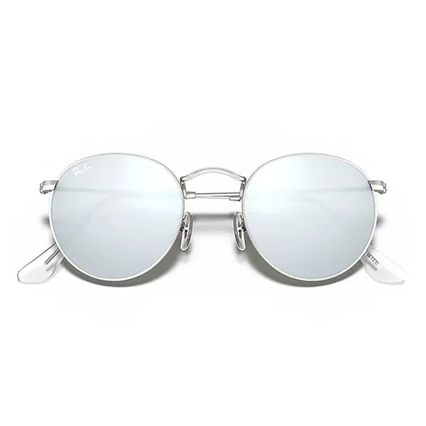 Kính Mát Rayban Round Metal Silver Mirror RB3447 019/30 50 Màu Bạc - Kính mắt - Vua Hàng Hiệu