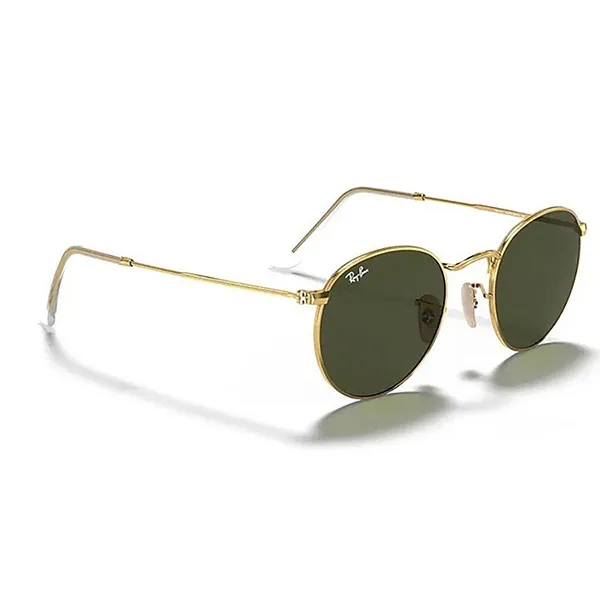 Kính Mát Unisex Rayban Sunglasse Round RB3447 001 Màu Xanh Vàng