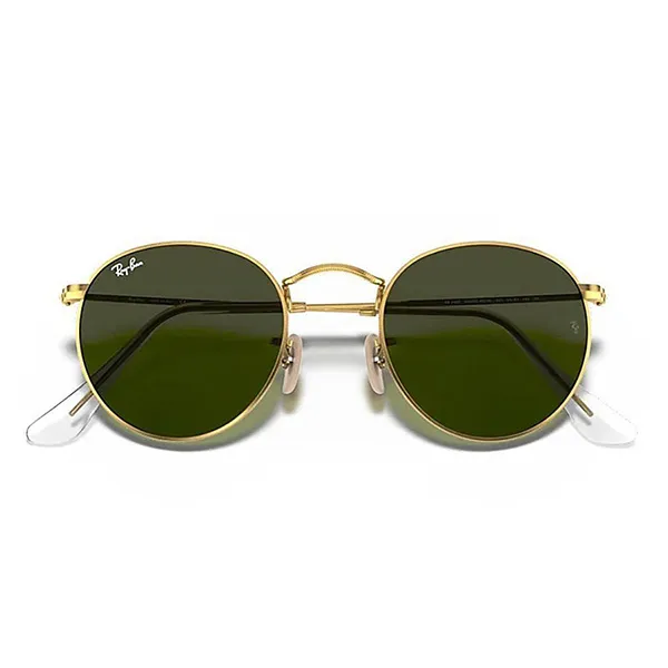 Kính Mát Unisex Rayban Sunglasse Round RB3447 001 Màu Xanh Vàng