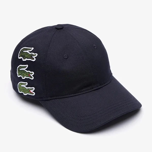 Mũ Lacoste Baseball Cap With Badge Cotton Material RK3523 HDE Màu Xanh Navy