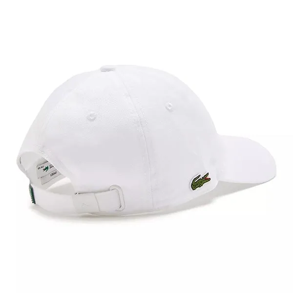 Mũ Lacoste Organic Cotton Twill Unisex Cap RK0440 001 Màu Trắng