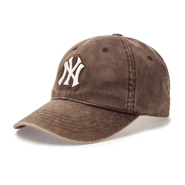Mũ MLB Heavy Washed Unstructured Ball Cap New York Yankees 3ACPVV45N-50BRS Màu Nâu