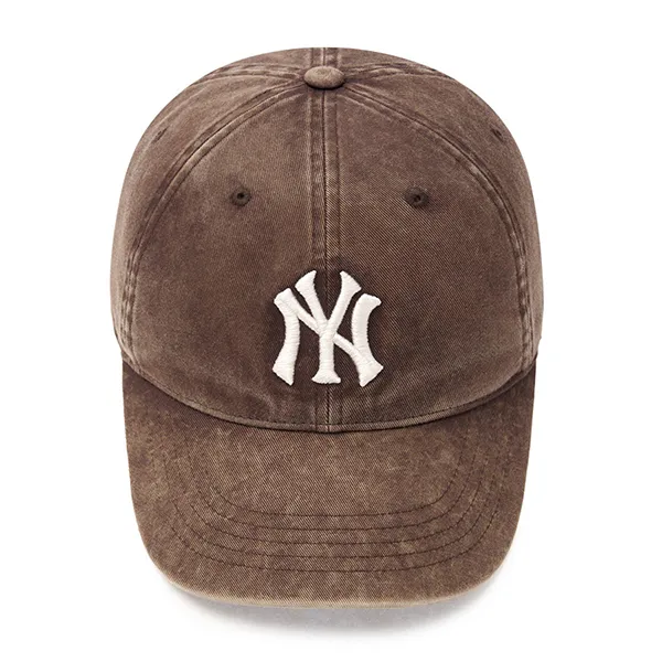 Mũ MLB Heavy Washed Unstructured Ball Cap New York Yankees 3ACPVV45N-50BRS Màu Nâu