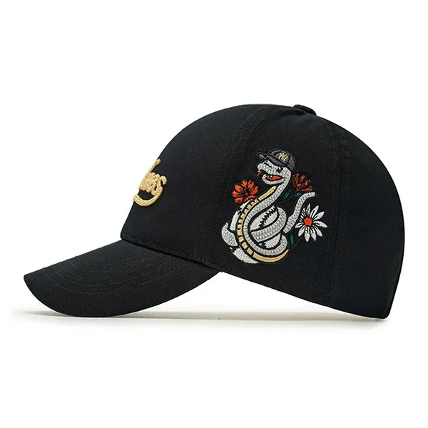 Mũ MLB New Year Snake Structured Ball Cap 3ACPQ015N-50BKS Màu Đen