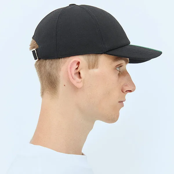 Mũ Nam Gucci Canvas Baseball Hat With Web 797225 4HBBS 1066 Màu Đen Size S