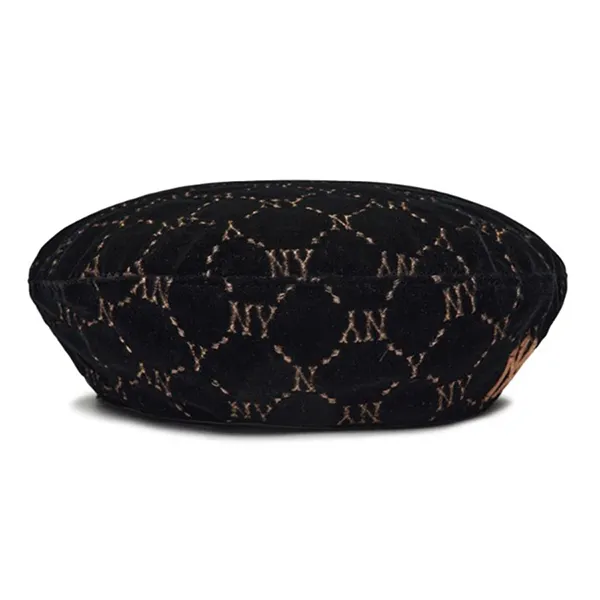 Mũ Nồi Nữ MLB Diamond Monogram Velvet Beret New York Yankees 3ACBVG016-50BKS Màu Đen
