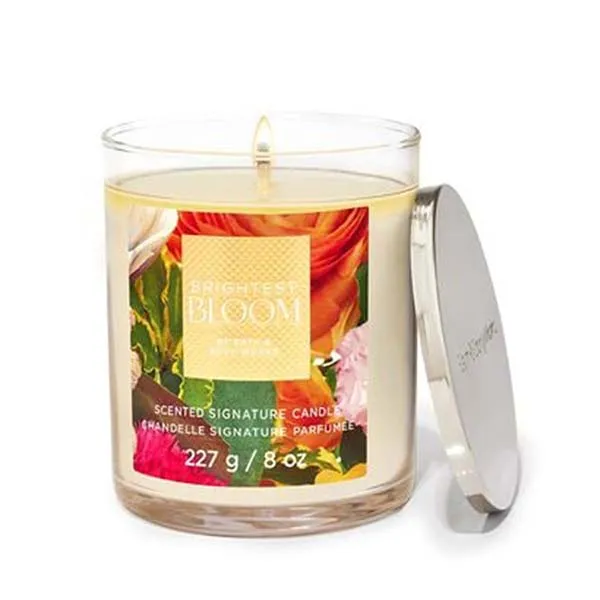 Nến Thơm Bath & Body Works Brightest Bloom Signature Single Wick Candle 227g