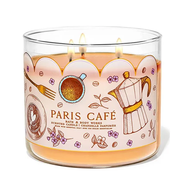 Nến Thơm Bath & Body Works Paris Cafe Candle 411g - Nến thơm - Vua Hàng Hiệu