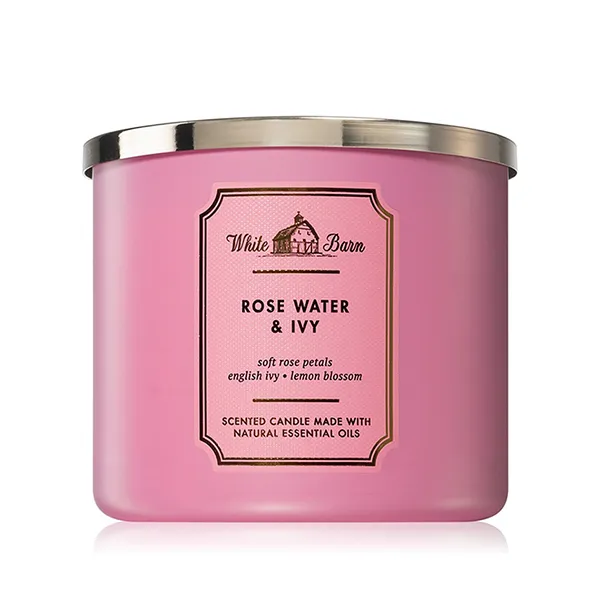 Nến Thơm Bath & Body Works Rose Water & Ivy Candle 411g